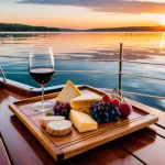 Paseo en Velero Privado al Atardecer con Tabla de Quesos y Vino